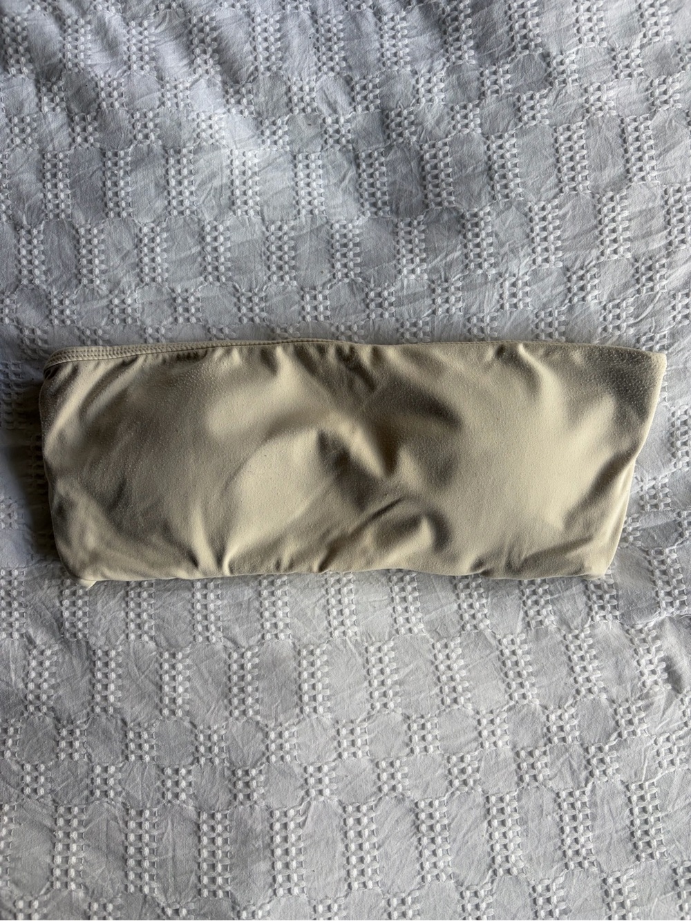 Bandeau Sports Bra - Cream